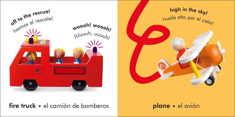 Bilingual Baby Touch and Feel Things That Go / Los transportes US - Board book