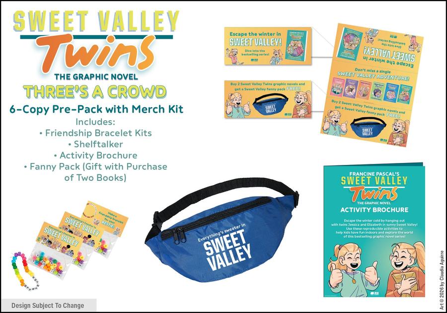 Sweet Valley Twins: Three's a Crowd 6-Copy Pre-Pack and Merch Kit-Graphic novels/ Comic books/ Manga/ Cartoons-買書書 BuyBookBook
