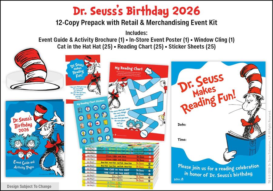 Dr. Seuss's Birthday 2026 12-Copy Pre-Pack with Retail Merch & Event Kit Spring-Children’s / Teenage fiction: Classic and traditional-買書書 BuyBookBook