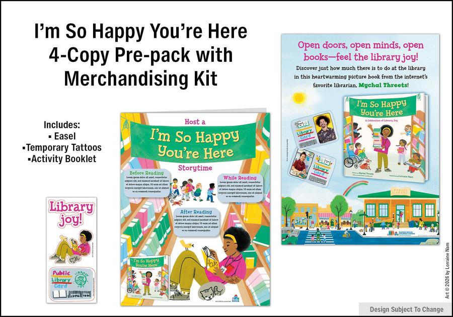 I'm So Happy You're Here 4-Copy Pre-Pack with Merchandising Kit-Children’s / Teenage fiction: General and modern fiction-買書書 BuyBookBook