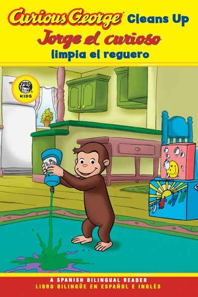 Curious George Cleans Up/Jorge el curioso limpia el reguero-Children’s / Teenage fiction: General and modern fiction-買書書 BuyBookBook
