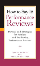 How To Say It Performance Reviews-Self-help/ personal development/ practical advice-買書書 BuyBookBook