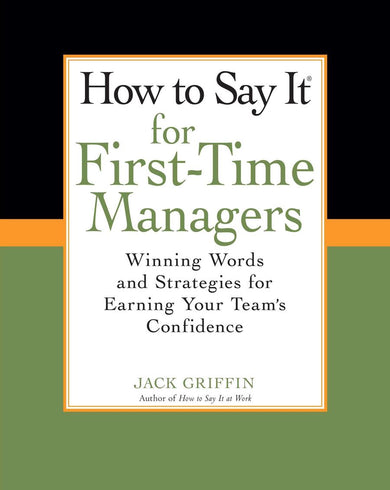 How To Say It for First-Time Managers-Business and Management-買書書 BuyBookBook