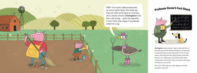 Professor Goose Debunks The Three Little Pigs CA - Hardback