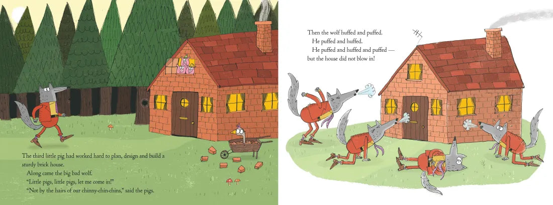 Professor Goose Debunks The Three Little Pigs CA - Hardback