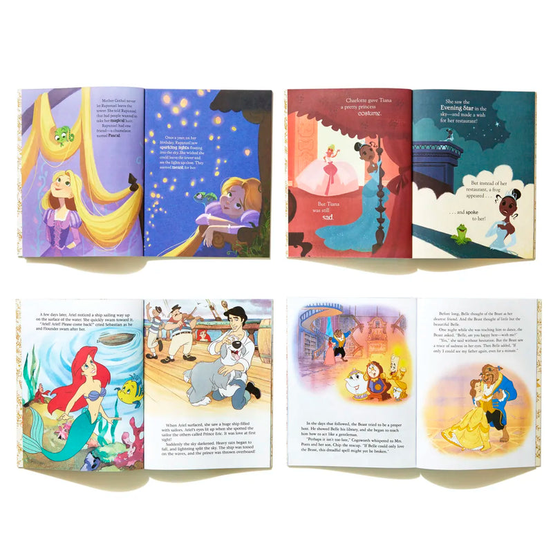 Disney Princess Little Golden Book Library -- 6 Little Golden Books US - Multiple-component retail product, boxed