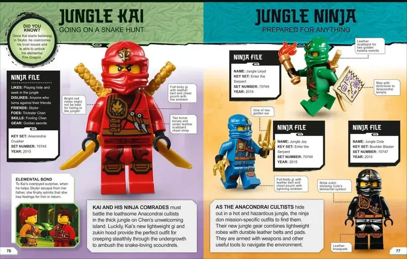 LEGO NINJAGO Character Encyclopedia New Edition US - Multiple-component retail product