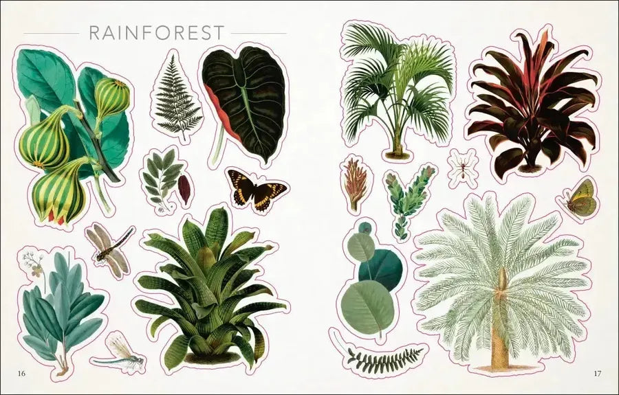 The Botanist's Sticker Anthology US - Hardback