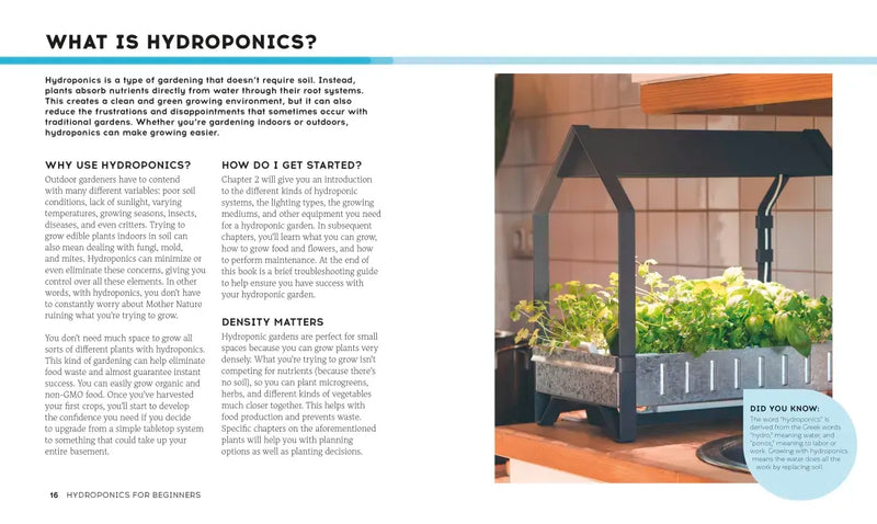 Hydroponics for Beginners US - Paperback / softback