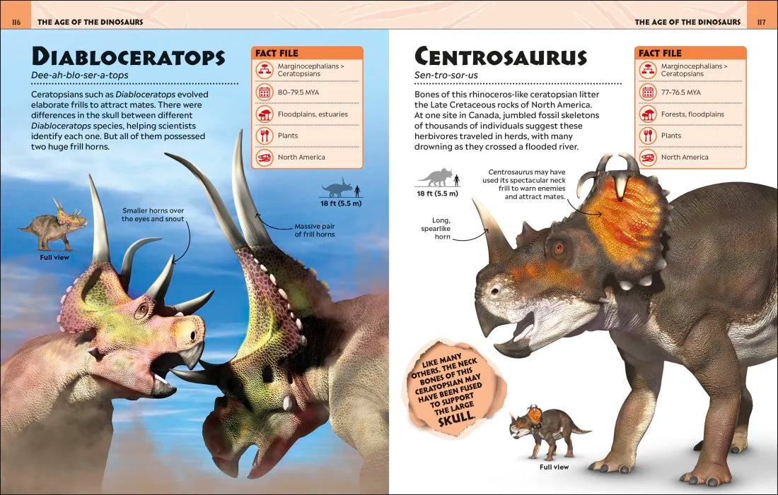 Extraordinary Dinosaurs and Other Prehistoric Life Visual Encyclopedia GB - Hardback