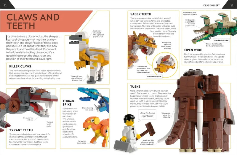 How to Build LEGO Dinosaurs US - Hardback