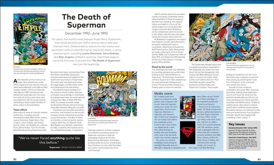 DC Greatest Events US - Hardback