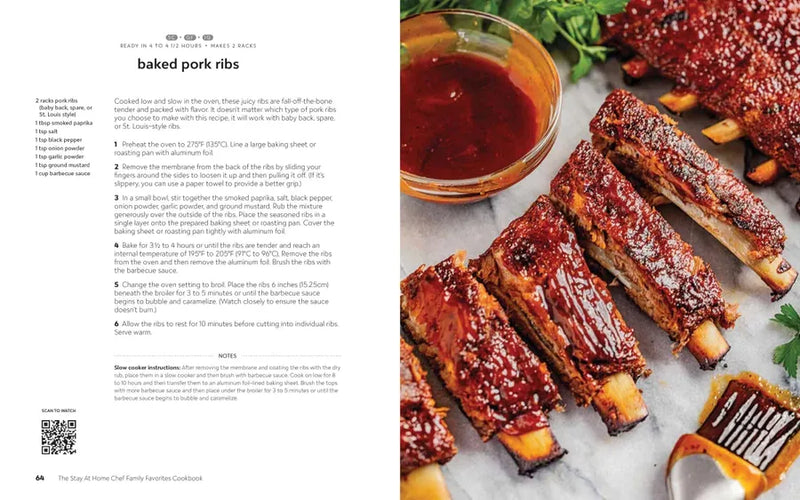 The Stay At Home Chef Family Favorites Cookbook US - Hardback