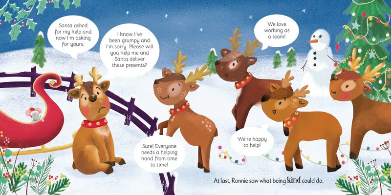 The Grumpy Reindeer US - Board book