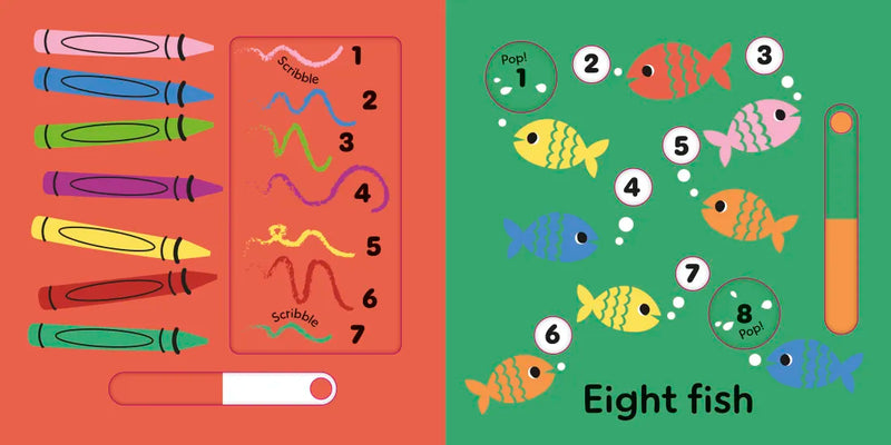 Slide and Seek Numbers US - Board book