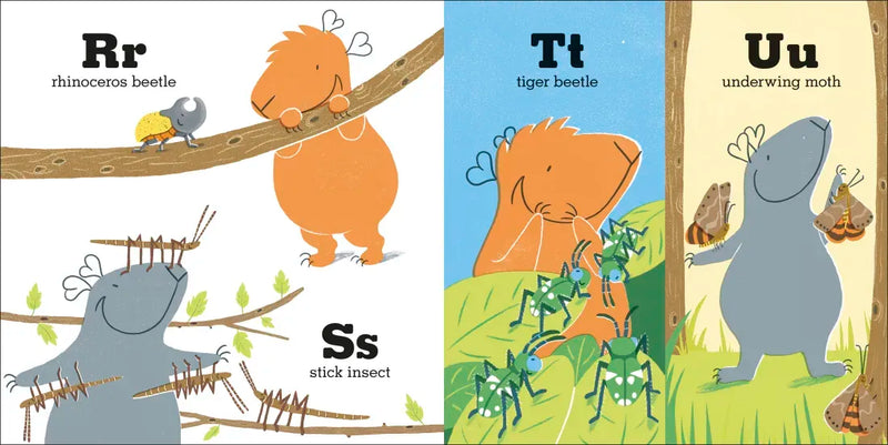 Guinea Pigs Go Bug Hunting US - Board book