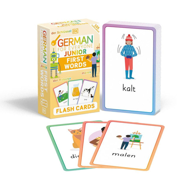 German for Everyone Junior First Words Flash Cards-Children’s Educational: Language/ literature/ literacy-買書書 BuyBookBook