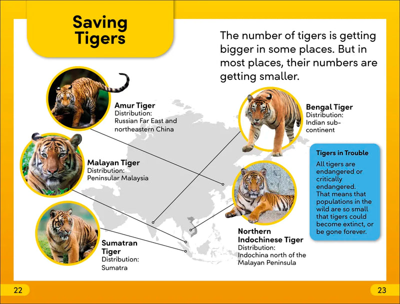 DK Super Readers Level 2 Save the Tigers US - Hardback