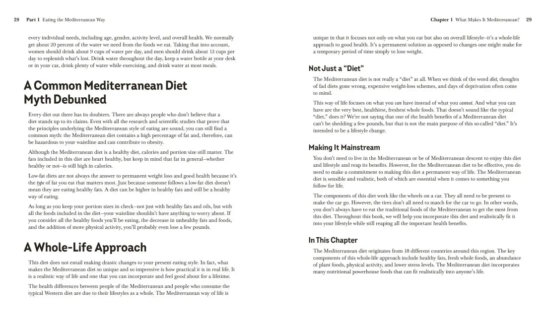 The Mediterranean Diet Guide and Cookbook US - Paperback / softback