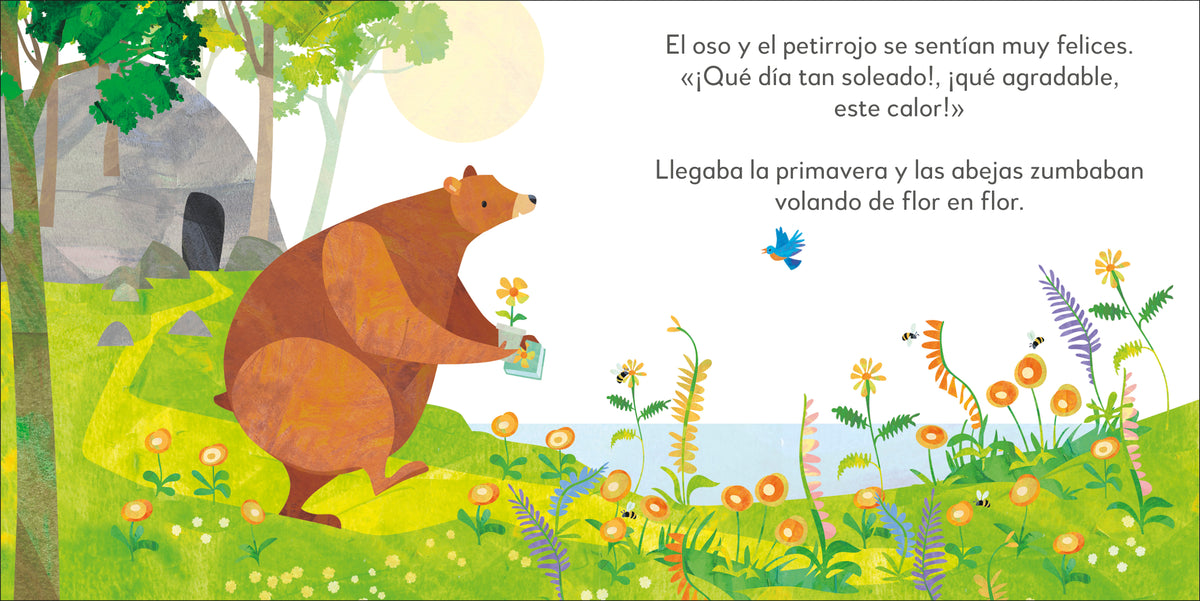 El oso generoso (Jonny Lambert's Bear and Bird) interior 1 (ISBN 9780744079166)