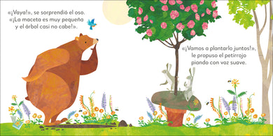 El oso generoso (Jonny Lambert's Bear and Bird) interior 2 (ISBN 9780744079166)