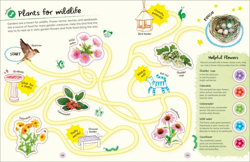 Ultimate Sticker Book Garden Flowers US - Paperback / softback