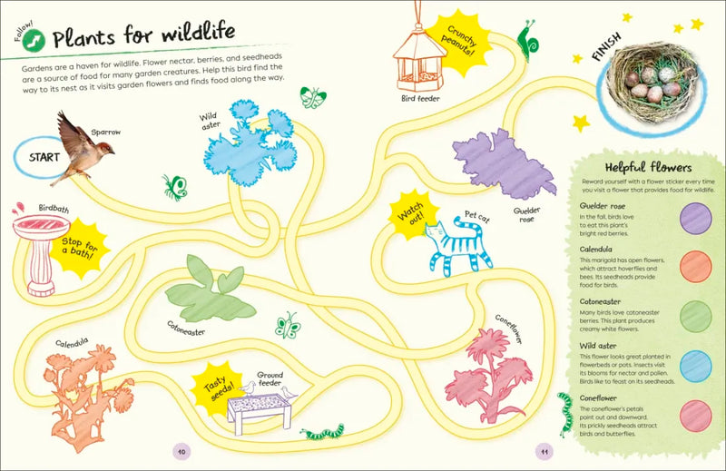 Ultimate Sticker Book Garden Flowers US - Paperback / softback