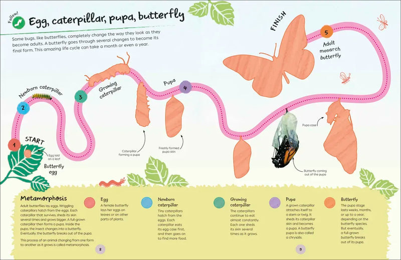 Ultimate Sticker Book Garden Bugs US - Paperback / softback