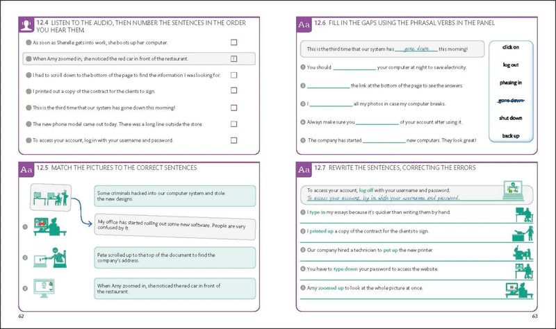 English for Everyone English Idioms, Vocabulary Builder, Phrasal Verbs 3 Book Box Set US - Multiple-component retail product, boxed