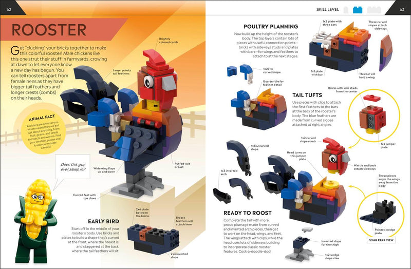 How to Build LEGO Animals US - Hardback