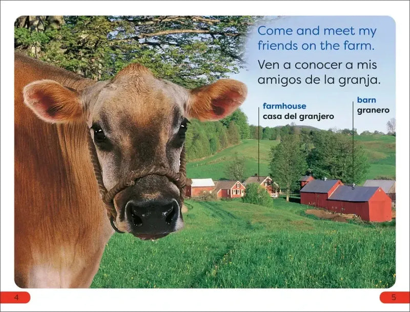DK Super Readers Pre-Level English-Spanish Bilingual Farm Animals â€“ Los animales de la granja US - Paperback / softback