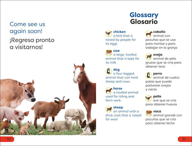 DK Super Readers Pre-Level English-Spanish Bilingual Farm Animals â€“ Los animales de la granja US - Hardback