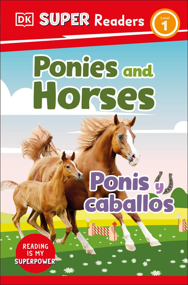 DK Super Readers Level 1 Bilingual Ponies and Horses – Ponis y caballos-Children’s Educational: Language/ literature/ literacy-買書書 BuyBookBook