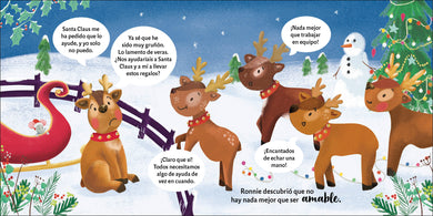 El reno gruñón (The Grumpy Reindeer) interior 2 (ISBN 9780744089332)