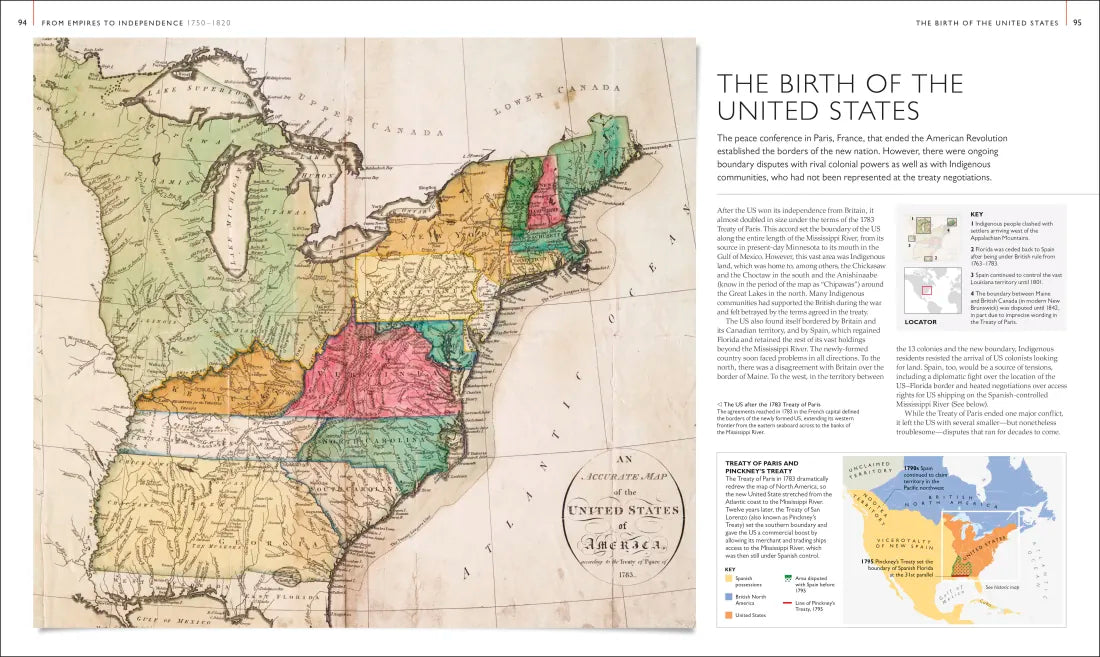 History of North America Map by Map US - Hardback