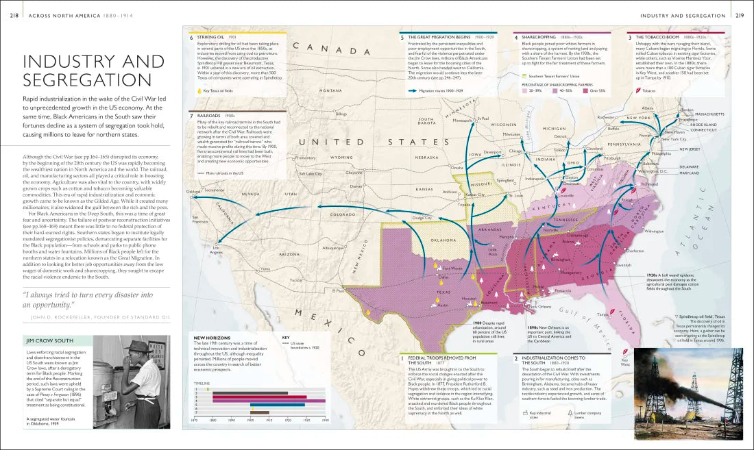 History of North America Map by Map US - Hardback