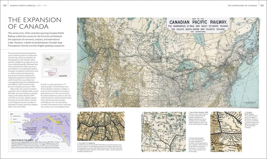 History of North America Map by Map US - Hardback