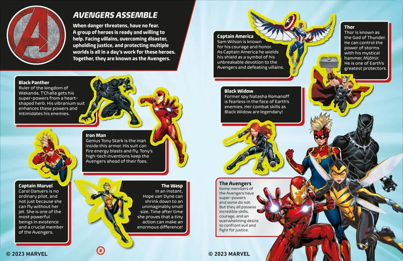 Marvel Avengers Glow in the Dark Sticker Book US - Paperback / softback