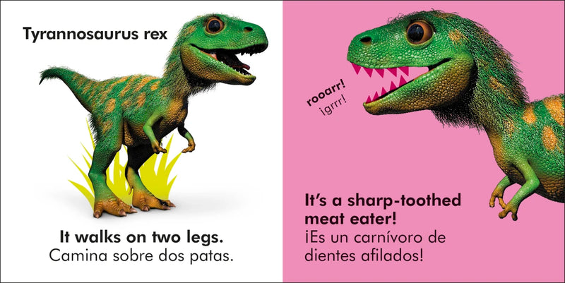 Bilingual Baby Touch and Feel Baby Dinosaur - Los dinosaurios bebé US - Board book