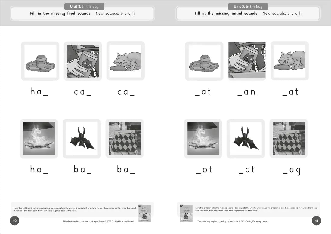 Phonic Books Dandelion Readers Reading and Writing Activities Set 1 Units 1-10 Sam (Alphabet Code Blending 4 and 5 Sound Words) US - Paperback / softback