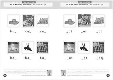 Phonic Books Dandelion Readers Reading and Writing Activities Set 1 Units 1-10 Sam (Alphabet Code Blending 4 and 5 Sound Words) US - Paperback / softback
