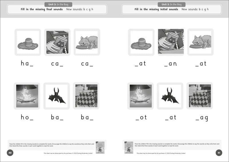 Phonic Books Dandelion Readers Reading and Writing Activities Set 1 Units 1-10 Sam (Alphabet Code Blending 4 and 5 Sound Words) US - Paperback / softback