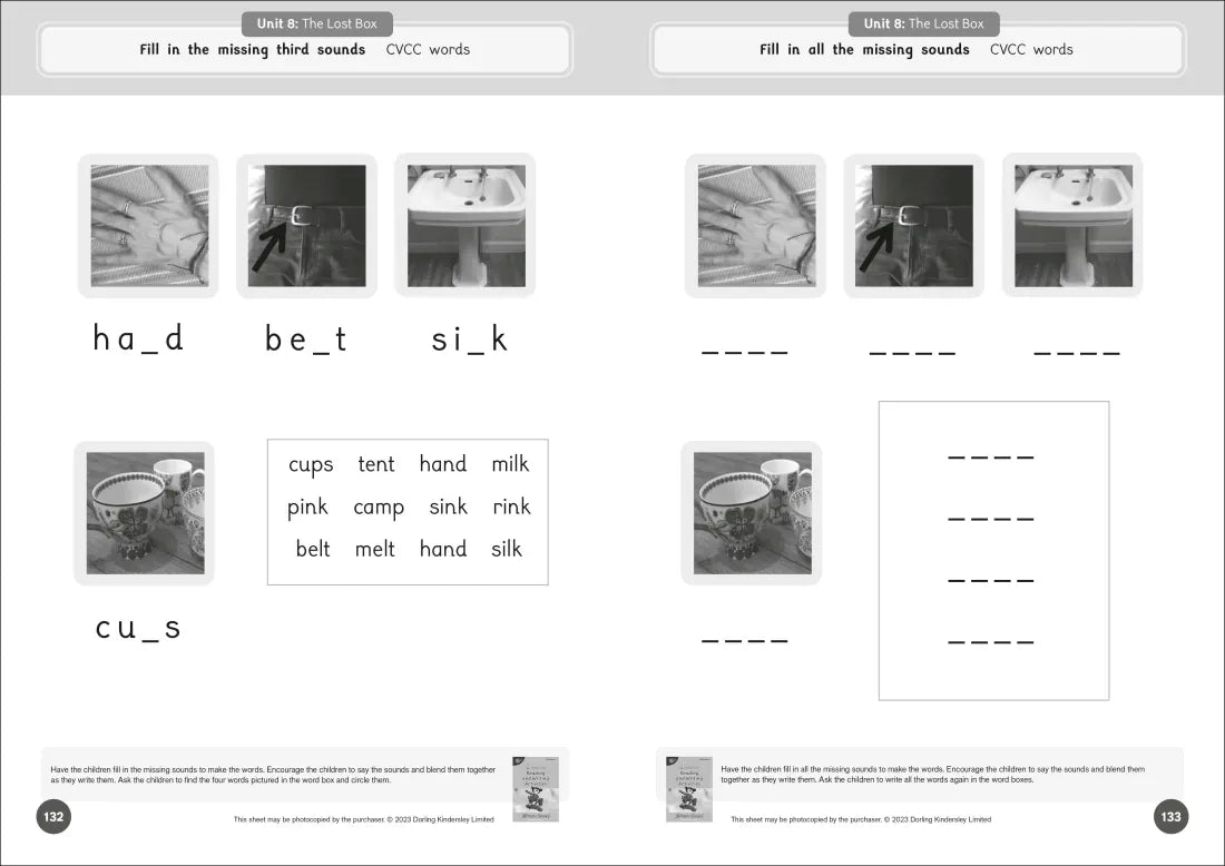 Phonic Books Dandelion Readers Reading and Writing Activities Set 1 Units 1-10 Sam (Alphabet Code Blending 4 and 5 Sound Words) US - Paperback / softback