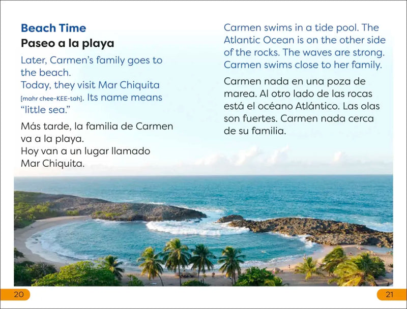 DK Super Readers Level 1 Bilingual A Puerto Rican Childhood â€“ Una infancia puertorriqueÃ±a US - Hardback