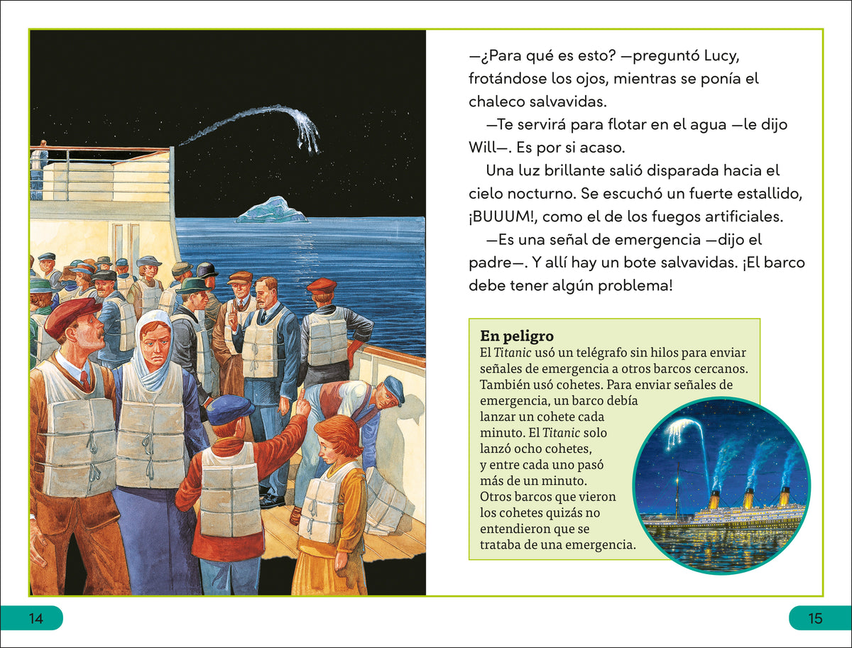 DK Super Readers Level 3 Spanish Translation Titanic - El Titanic interior 1 (ISBN 9780744094978)