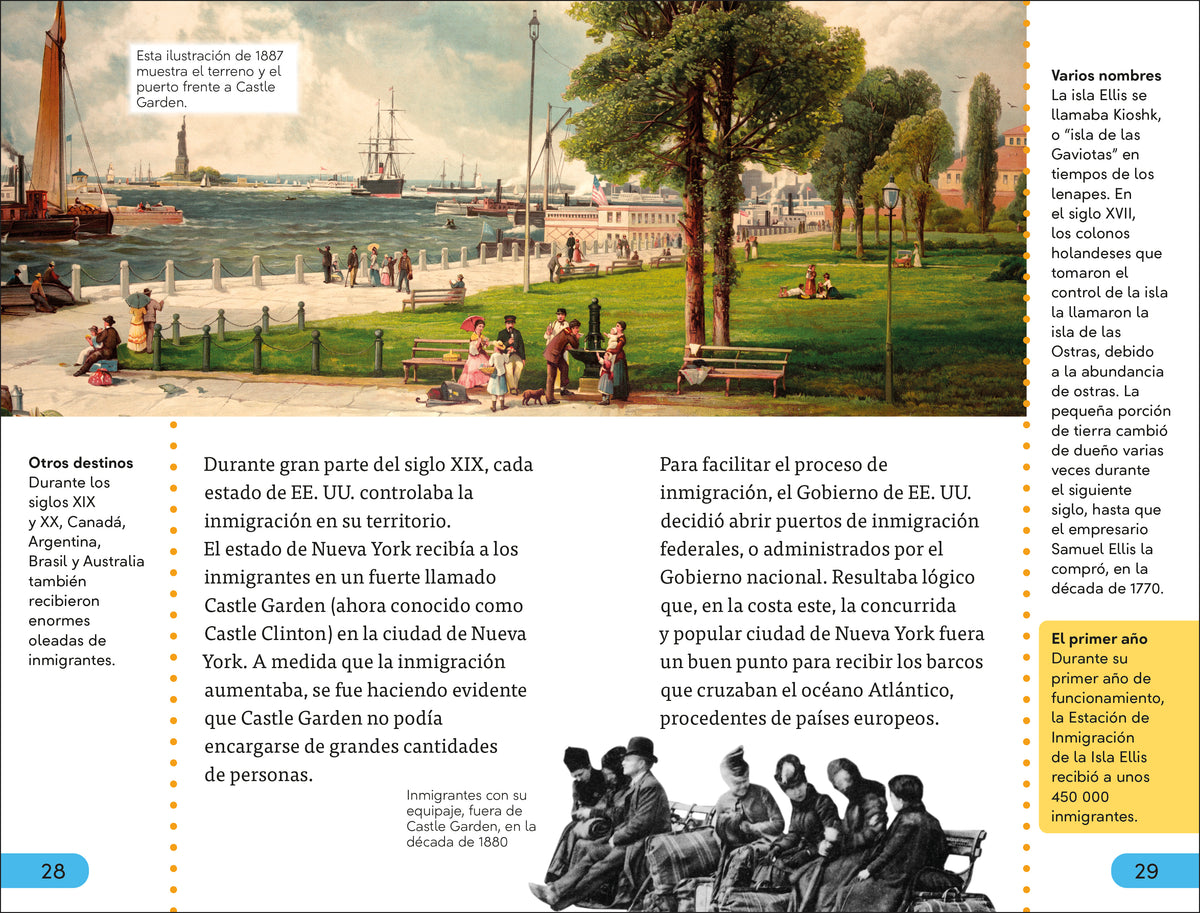 DK Super Readers Level 4 Viaje a través de la isla de Ellis (Journey Through Ellis Island) interior 2 (ISBN 9780744095029)