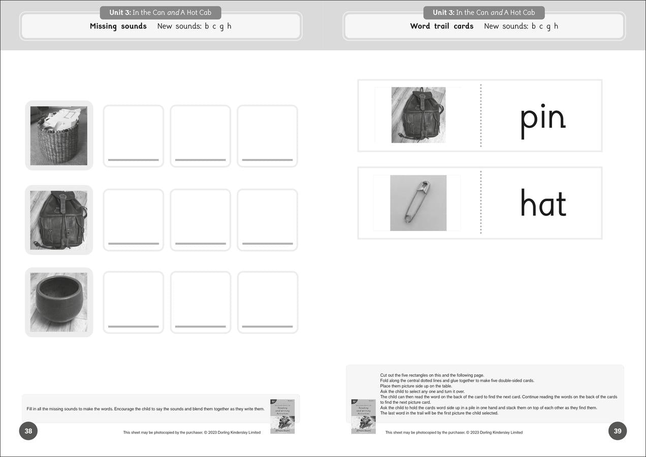 Phonic Books Dandelion Readers Reading and Writing Activities Set 2 Units 1-10 and Set 3 Units 1-10 (Alphabet code, blending 4 and 5 sound words) US - Paperback / softback