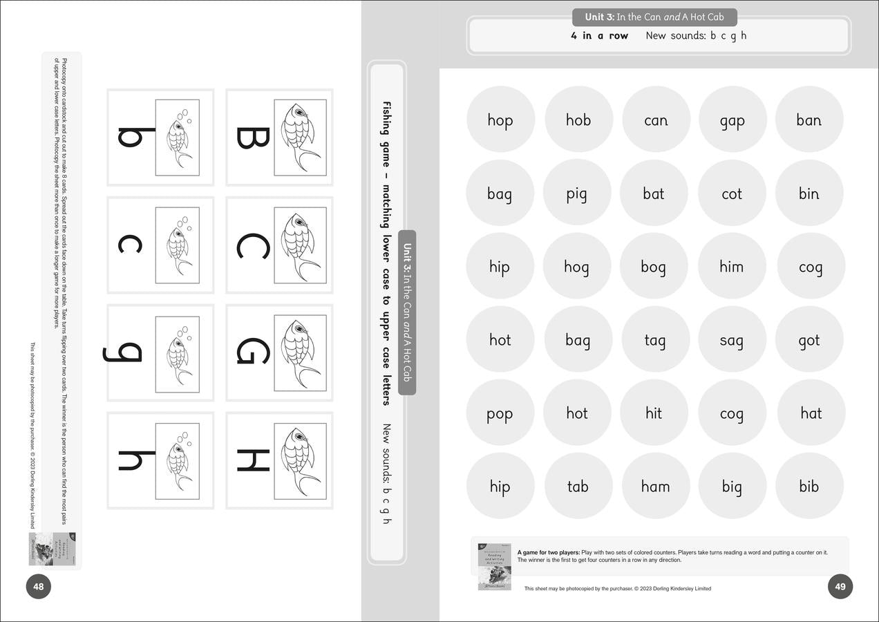 Phonic Books Dandelion Readers Reading and Writing Activities Set 2 Units 1-10 and Set 3 Units 1-10 (Alphabet code, blending 4 and 5 sound words) US - Paperback / softback