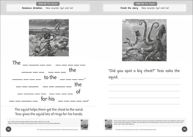 Phonic Books Dandelion Readers Reading and Writing Activities Set 1 Units 11-20 Pip Gets Rich (Two Letter Spellings sh, ch, th, ng, qu, wh, -ed, -ing, -le) US - Paperback / softback
