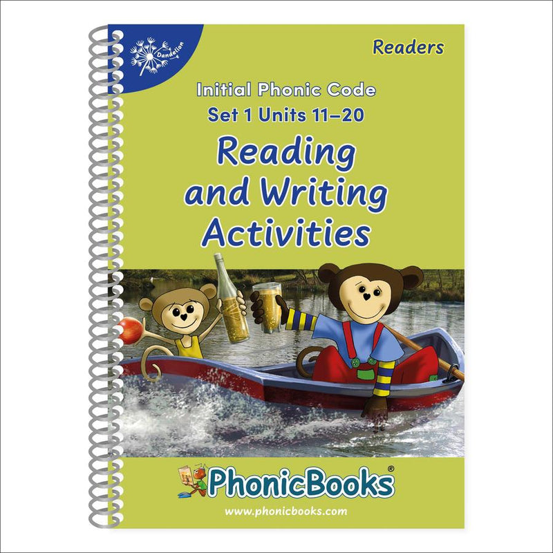 Phonic Books Dandelion Readers Reading and Writing Activities Set 1 Units 11-20 Pip Gets Rich (Two Letter Spellings sh, ch, th, ng, qu, wh, -ed, -ing, -le)-Children’s / Teenage fiction: School stories-買書書 BuyBookBook